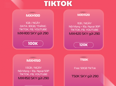 Gói Cước Viettel Xem TikTok Không Giới Hạn 2026: TOP 5 Gói Free